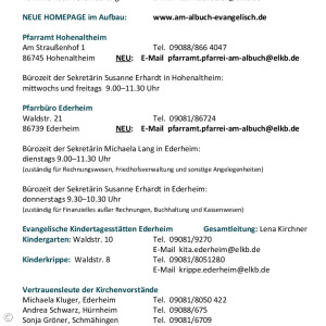 Infos Pfarrei am Albuch